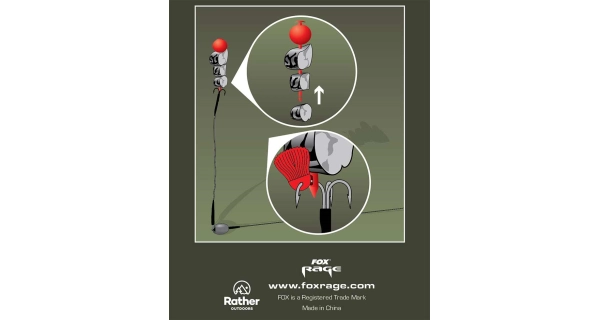 FOX RAGE - Set na výrobu potápivé nástrahy Deadbait Kebab Kit Red 4 ks