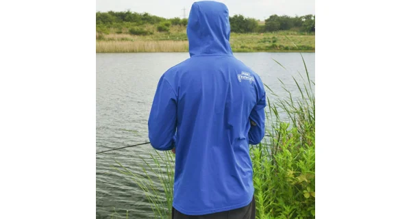 FOX RAGE - Tričko s dlouhým rukávem a kapucí Blue Hooded T vel. 3XL
