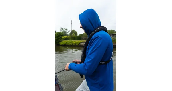 FOX RAGE - Tričko s dlouhým rukávem a kapucí Blue Hooded T vel. S