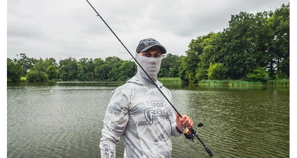 FOX RAGE - Triko UV Hooded Light Camo Top vel. L