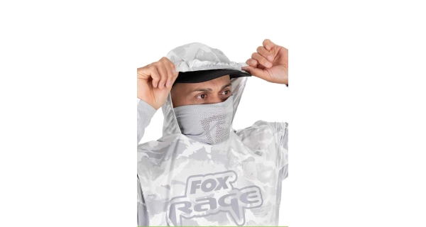 FOX RAGE - Triko UV Hooded Light Camo Top vel. L
