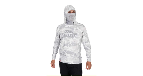 FOX RAGE - Triko UV Hooded Light Camo Top vel. M