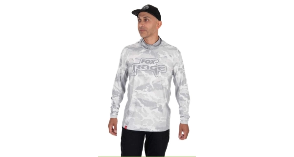 FOX RAGE - Triko UV Hooded Light Camo Top vel. XL