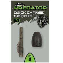 FOX RAGE - Zátěž Camo Quick Change Weights 10 g 4 ks