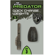FOX RAGE - Zátěž Camo Quick Change Weights 25 g 3 ks