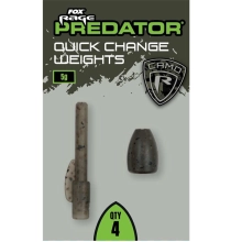 FOX RAGE - Zátěž Camo Quick Change Weights 5 g 4 ks