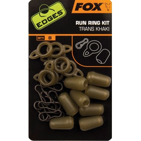 FOX - Sada na montáž Edges Run Ring Kit Trans Khaki 8 ks