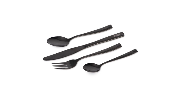 FOX - Sada příborů Black Stainless Cutlery Set