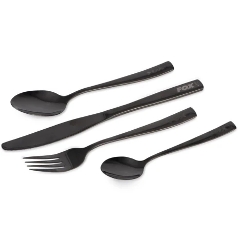 FOX - Sada příborů Black Stainless Cutlery Set