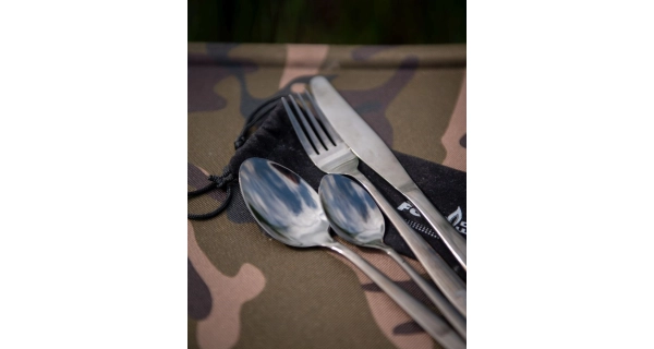 FOX - Sada příborů Black Stainless Cutlery Set