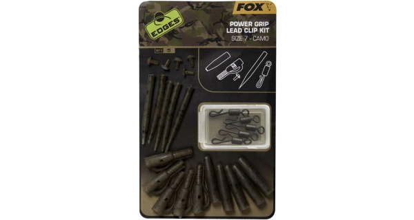 FOX - Sada závěsek Edges Camo Power Grip Lead Clip Kit vel. 7 5 ks