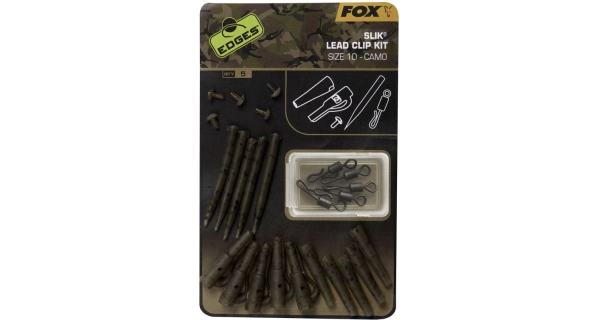 FOX - Sada závěsek Edges Camo Slik Lead Clip Kit vel. 10 5 ks