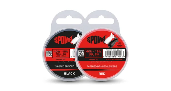 FOX - Šoková šňůra Tapered Braided Leaders 40-18 lb 10 m Black