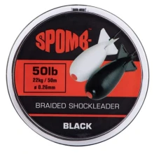 FOX - Splétaná šňůra Braided Leader Black 50 m, 0,26 mm, 22 kg, černá