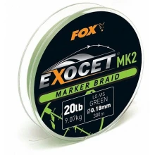 FOX - Splétaná šňůra Exocet MK2 Marker Braid 300 m Green 0,18 mm 9,07 kg