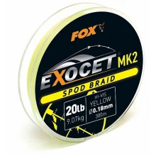 FOX - Splétaná šňůra Exocet MK2 Spod Braid 300 m Yellow 0,18 mm 9,07 kg