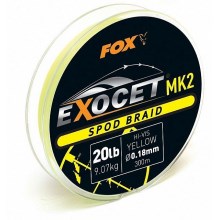 FOX - Splétaná šňůra Exocet MK2 Spod Braid 300 m Yellow 0,18 mm 9,07 m