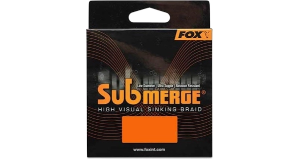 FOX - Splétaná šňůra Submerge Orange Sinking Braid 600 m 0,38 mm 65 lb