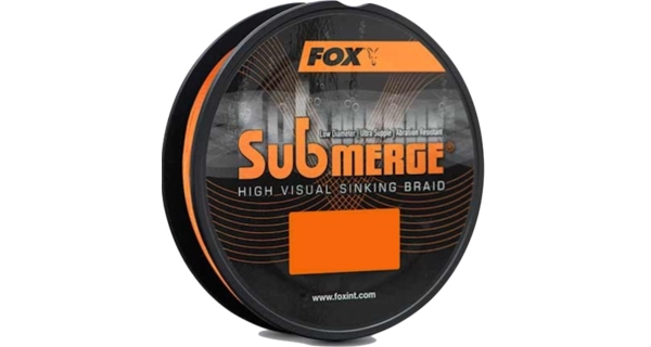 FOX - Splétaná šňůra Submerge Orange Sinking Braid 600 m 0,38 mm 65 lb