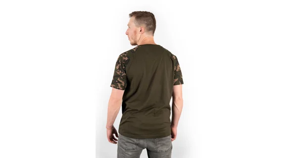 FOX - Tričko Camo/Khaki Chest Print T-Shirt Large