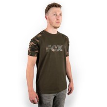 FOX - Tričko Camo/Khaki Chest Print T-Shirt Medium