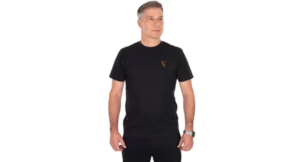 FOX - Tričko Classic T-Shirt Black Orange vel. 2XL