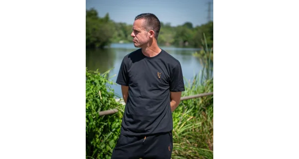 FOX - Tričko Classic T-Shirt Black Orange vel. 2XL