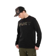 FOX - Tričko Long Sleeve Black/Camo T-Shirt - S