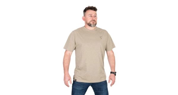 FOX - Tričko LW Khaki Large Print T-Shirt vel. 3XL