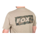 FOX - Tričko LW Khaki Large Print T-Shirt vel. 3XL