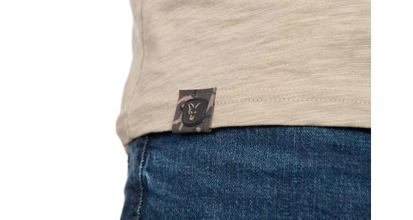 FOX - Tričko LW Khaki Large Print T-Shirt vel. S