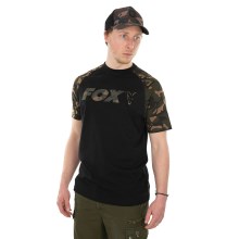 FOX - Tričko Raglan T-Shirt Black/Camo  - XL