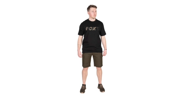 FOX - Tričko T-Shirt Black Camo Logo vel. M