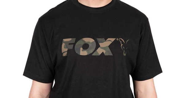 FOX - Tričko T-Shirt Black Camo Logo vel. M