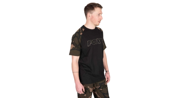 FOX - Tričko T-Shirt Black Camo Outline vel. XL