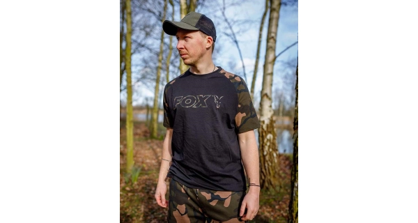FOX - Tričko T-Shirt Black Camo Outline vel. XL