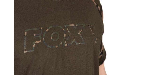 FOX - Tričko T-Shirt Khaki Camo Outline vel. M