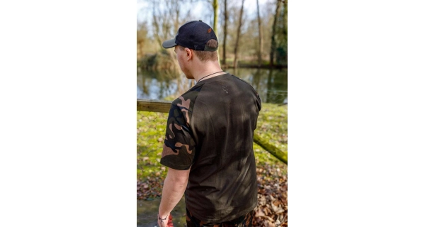 FOX - Tričko T-Shirt Khaki Camo Outline vel. M