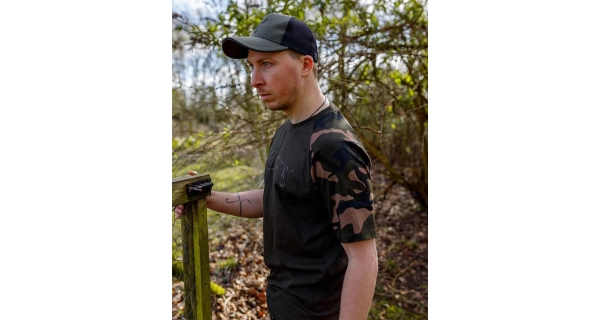 FOX - Tričko T-Shirt Khaki Camo Outline vel. M