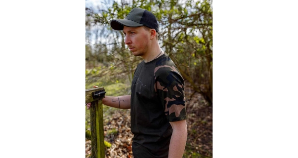 FOX - Tričko T-Shirt Khaki Camo Outline vel. S