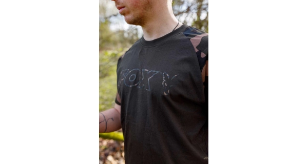 FOX - Tričko T-Shirt Khaki Camo Outline vel. S