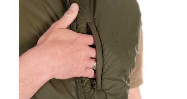FOX - Vesta Olive quilted 100 Gilet vel. M