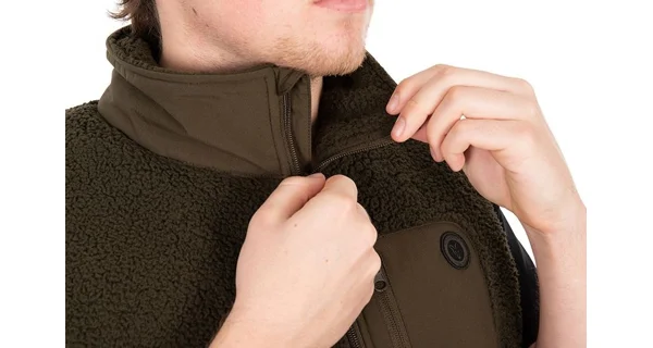 FOX - Vesta Olive Sherpa Hybrid Gilet vel. M