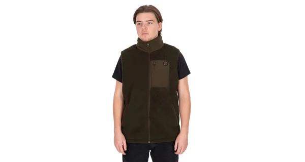 FOX - Vesta Olive Sherpa Hybrid Gilet vel. M