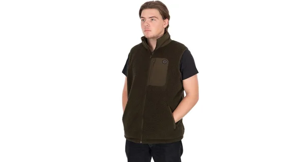 FOX - Vesta Olive Sherpa Hybrid Gilet vel. M