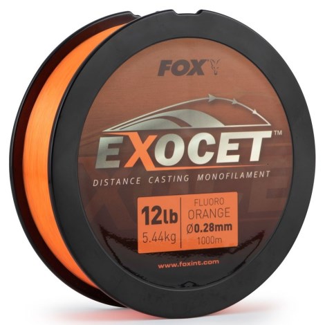 FOX - Vlasec Exocet Fluoro Orange Mono 0,28 mm 12 lb 5,5 kg 1000 m