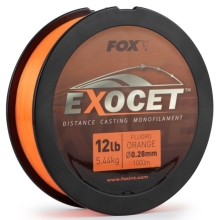 FOX - Vlasec Exocet Fluoro Orange Mono 0,35mm 18 lb 8 kg 1000 m