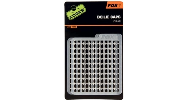 FOX - Zarážky čiré Edges Boilie Caps Clear 120 ks