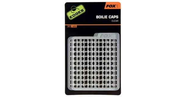 FOX - Zarážky Edges Boilie Caps Clear 120 ks