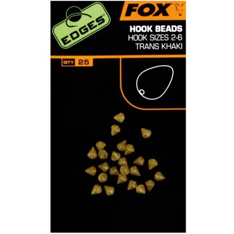 FOX - Zarážky Edges Hook Bead 2-6 Khaki